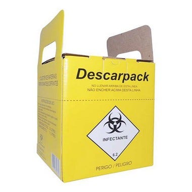 Caixa Coletora Amarelo Pardo 13L - Descarpack