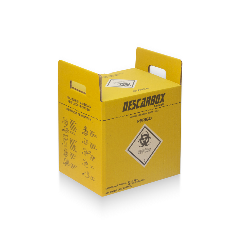 Caixa Coletora Ecologic Amarelo Pardo 20L - Descarbox