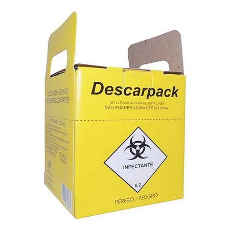 Caixa Coletora Amarelo Pardo 20L - Descarpack