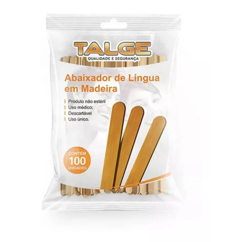 Abaixador de Língua Pacote Com 100un - Talge