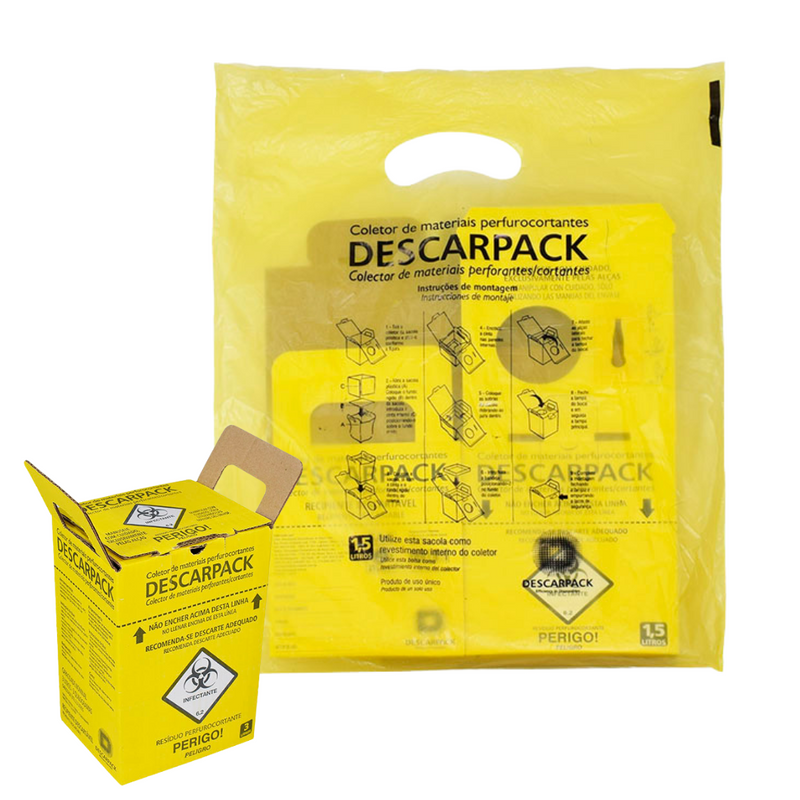 Coletor 3L Para Material Perfurocortante - Descarpack