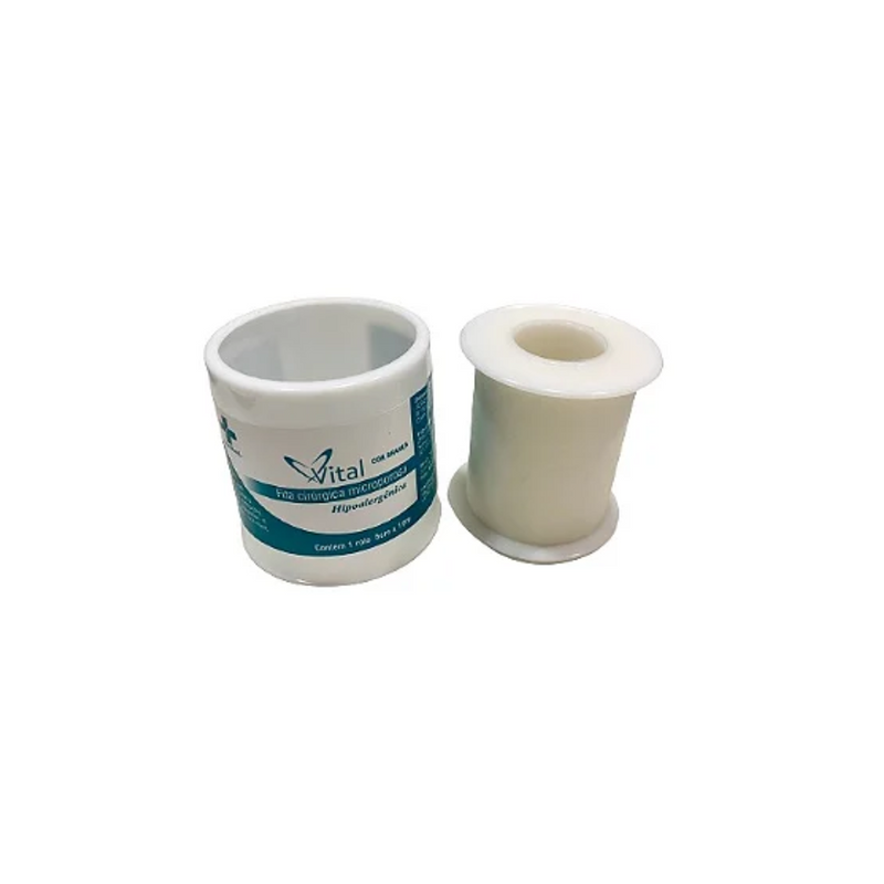 Fita Microporosa 5cm x 10m Branco - Vital