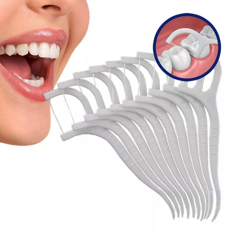 Fio Dental Com Haste Flexível 100un - 9H