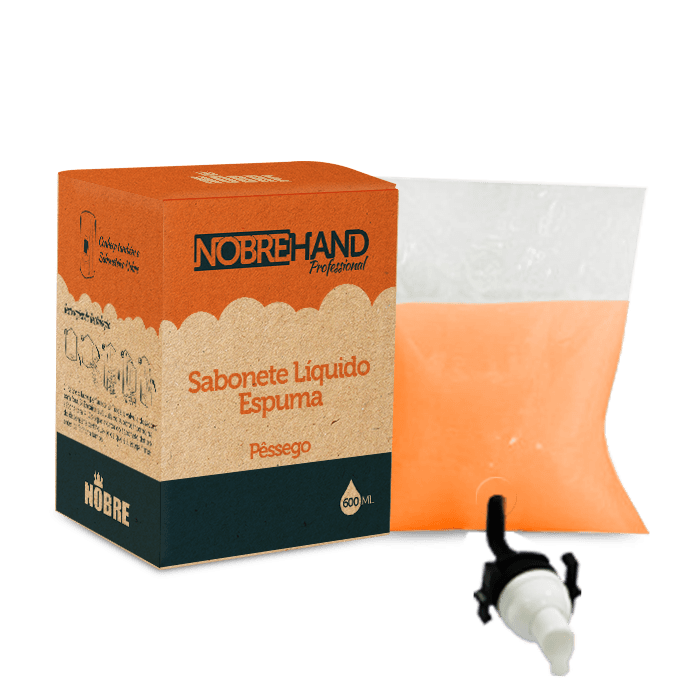 Sabonete Líquido Hand Bag 600ml Pêssego - Nobre
