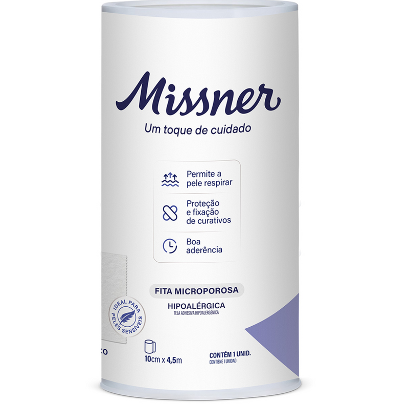 Fita Microporosa Branca 1,2 cm x 10m - Missner