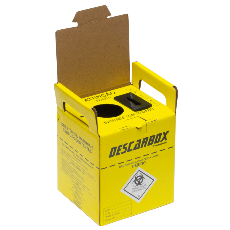 Coletor 1,5L Para Material Perfurocortante Premium - Descarbox