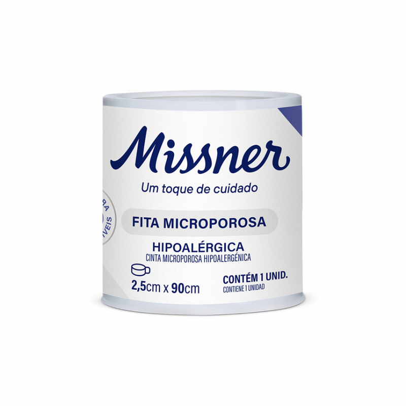 Fita Microporosa Branca 1,2 cm x 10m - Missner