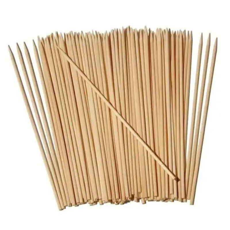 Espeto De Churrasco Bambu a Granel 25cm 1000un - Talge