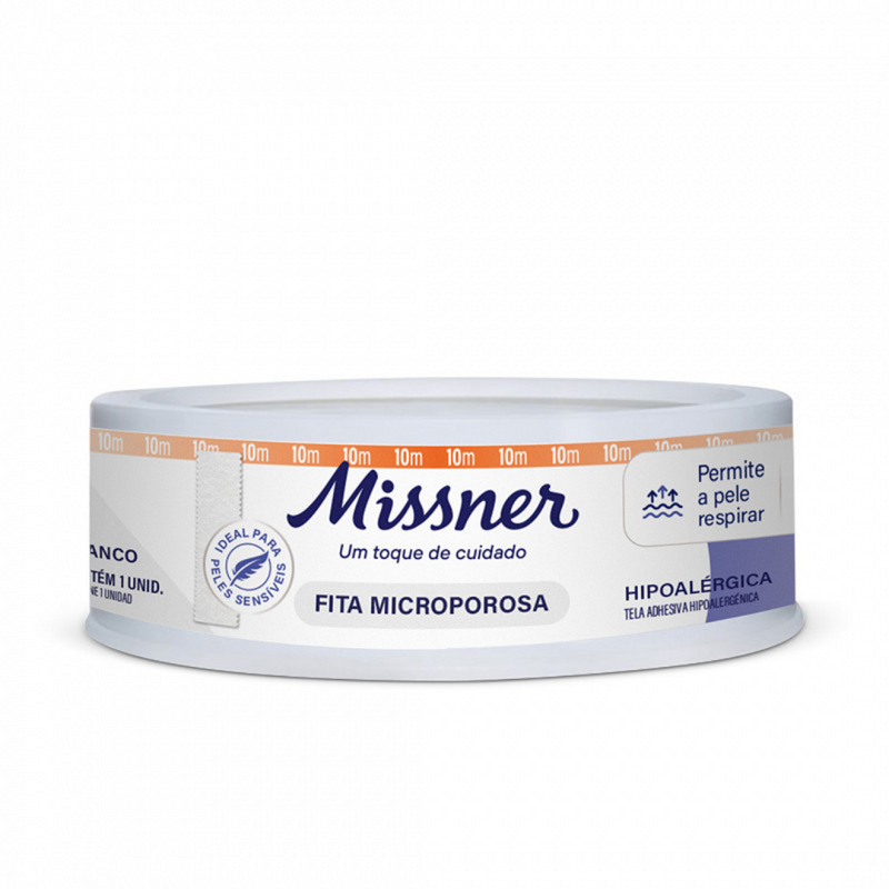 Fita Microporosa Branca 1,2 cm x 10m - Missner