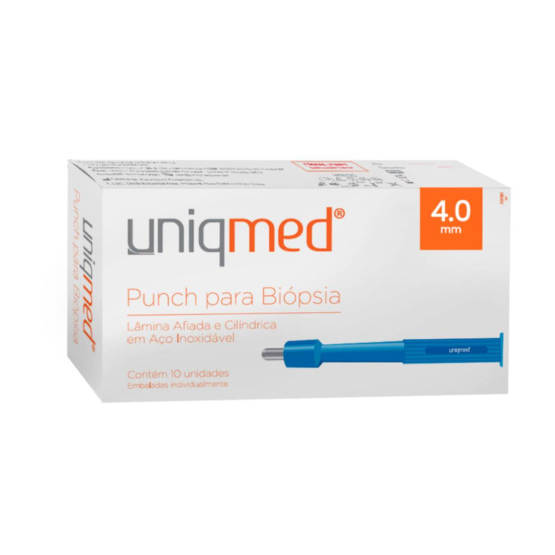 Punch para Biopsia 4.0 mm 10un - Uniqmed
