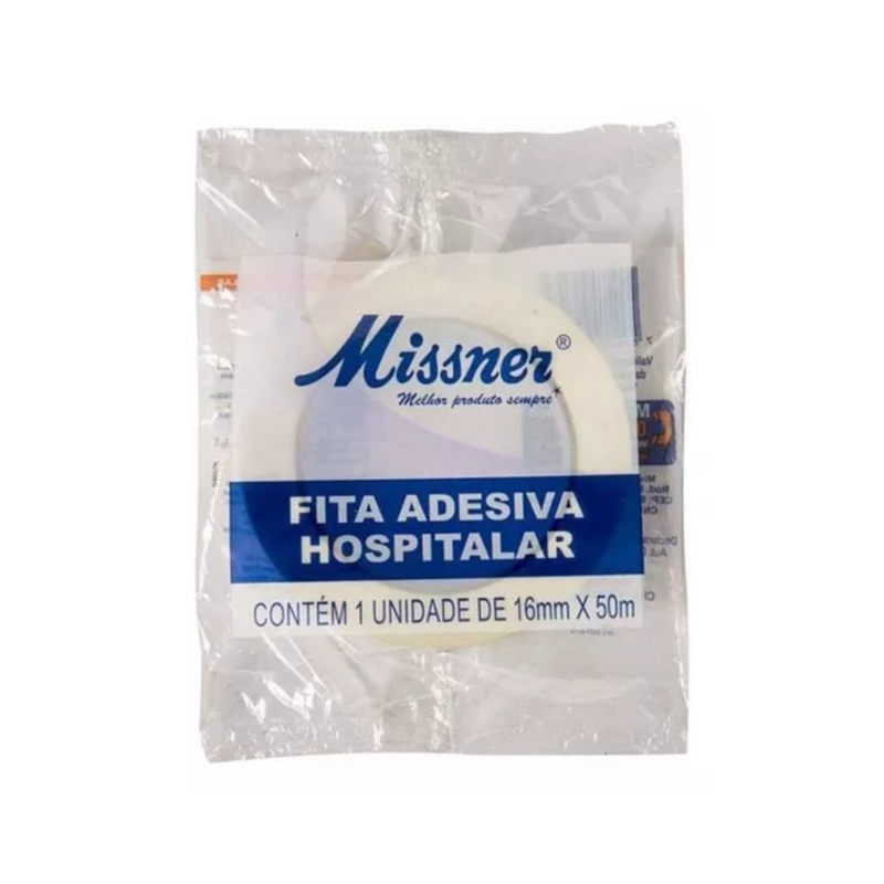 Fita Crepe Adesiva Hospitalar 16mm x 50m - Missner