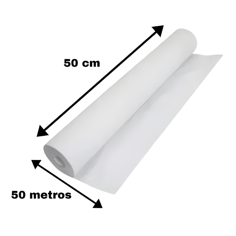 Lençol de Papel 100% Celulose 50cm x 50m 6 Rolos - Mandypel