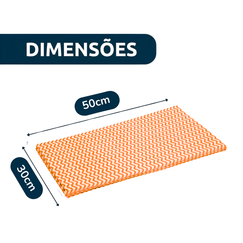 Pano Multiuso 30cm x 25m Laranja - Talge Mr. Plus