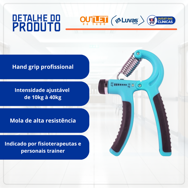 Hand Grip Com Intensidade Ajustável de 10kg à 40kg - MB