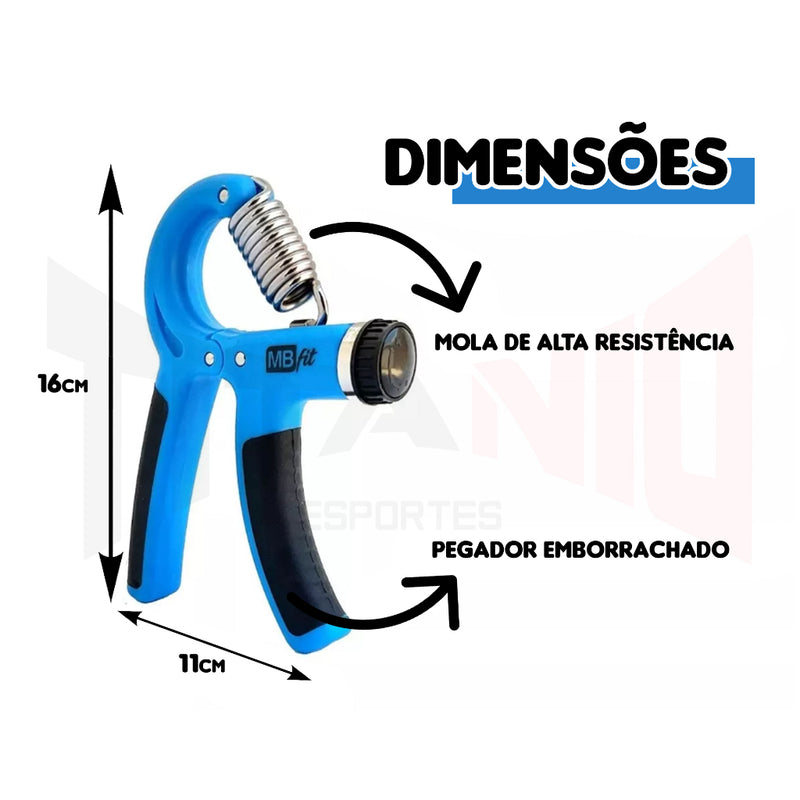 Hand Grip Com Intensidade Ajustável de 10kg à 40kg - MB