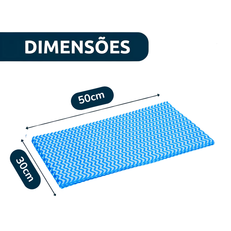 Pano Multiuso 30cm x 25m  Azul - Talge Mr. Plus