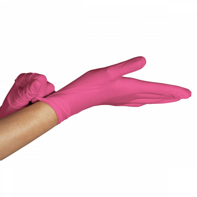 Luva de Procedimento Látex Rosa Com Pó 500un - Unigloves