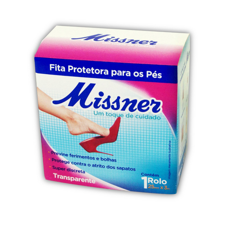 Fita Protetora Para os Pés 2,5 cm x 3 m - Missner