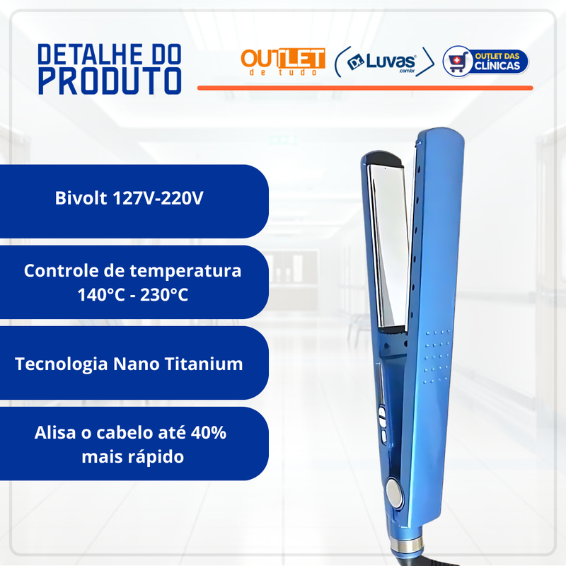 Prancha De Cabelo 230° Bivolt - MB Gwen