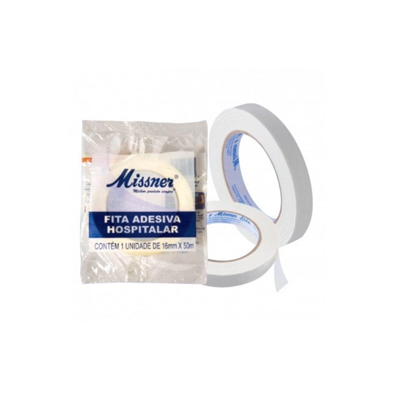 Fita Crepe Adesiva Hospitalar 16mm x 50m - Missner