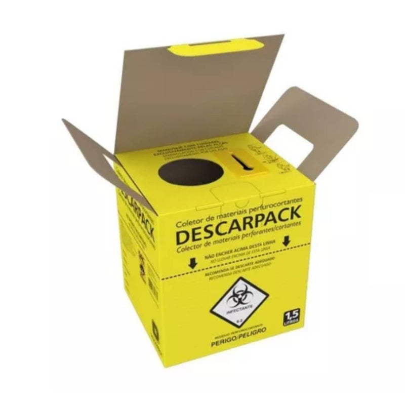 Caixa Coletora Amarelo Pardo 1,5L - Descarpack