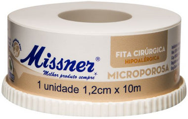 Fita Microporosa Bege 1,2 cm x 10m - Missner