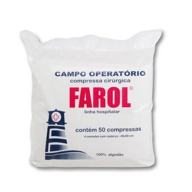 Campo Operatório Light 45x50 27g Com Raio X 50un - Farol
